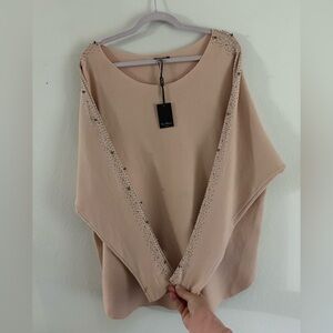 Elegant Pinky Beige Women's Top